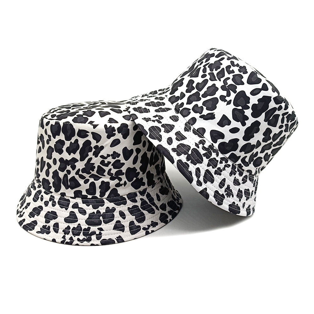 Wholesale Leopard print double sided bucket hat